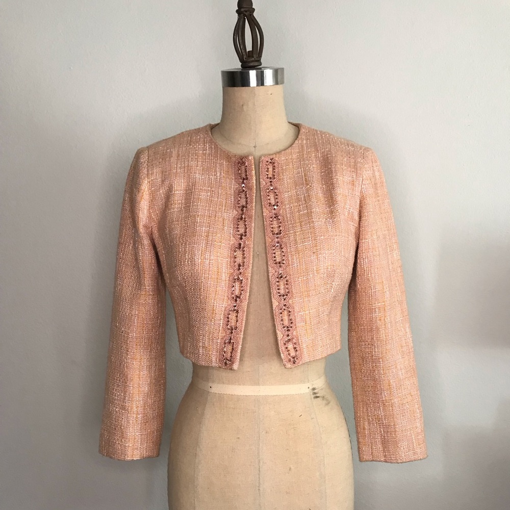 Laundry by Shelli Segal vintage tweed blazer